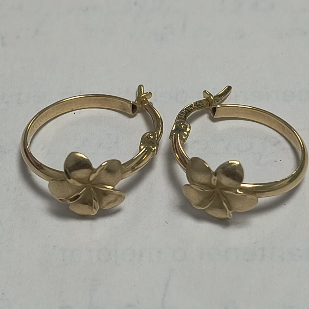 ARRACADAS PAR ORO 14 K 1.5 GRMS (SEMINUEVO)