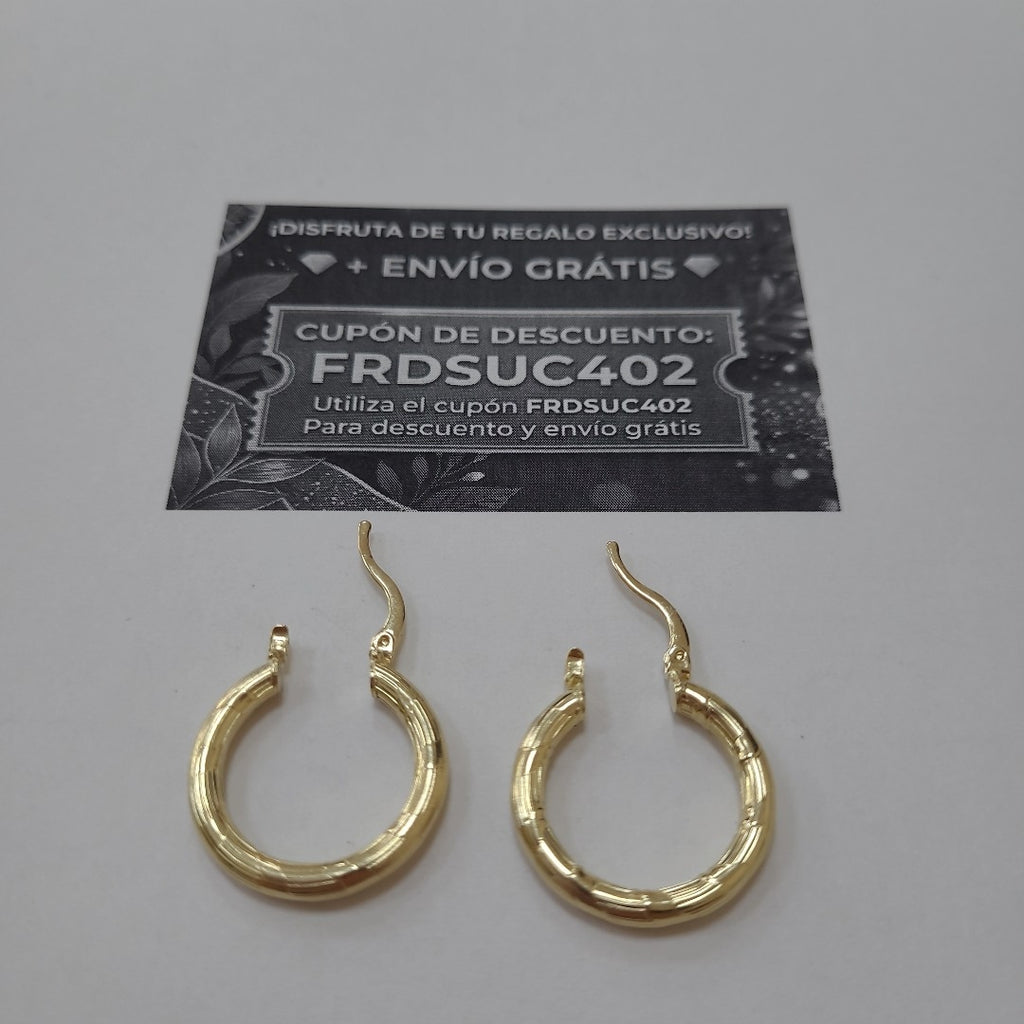 ARETES ARRACADAS 14K 2.7 GR (NUEVO)