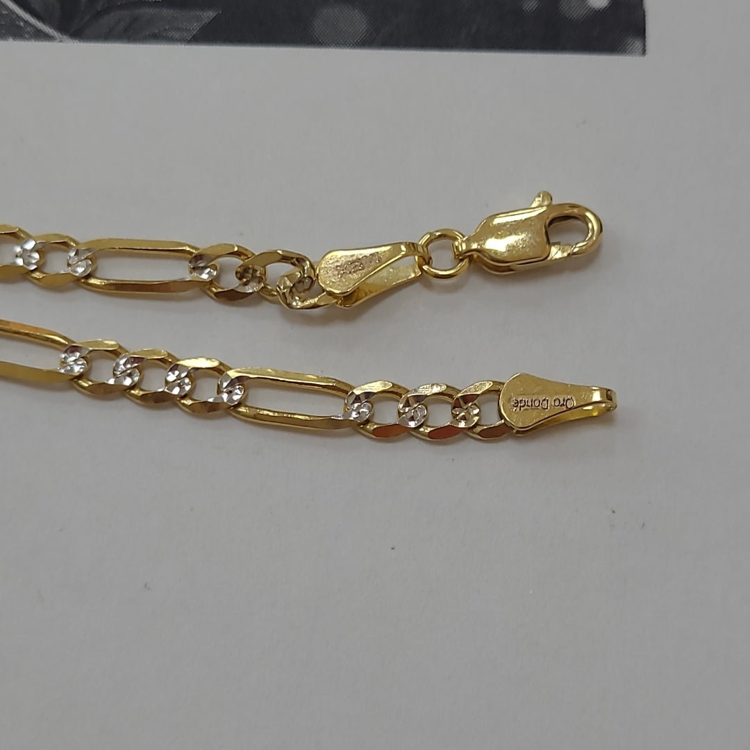 PULSERA 3X1 14K 21 CM 4.6 GR (NUEVO)