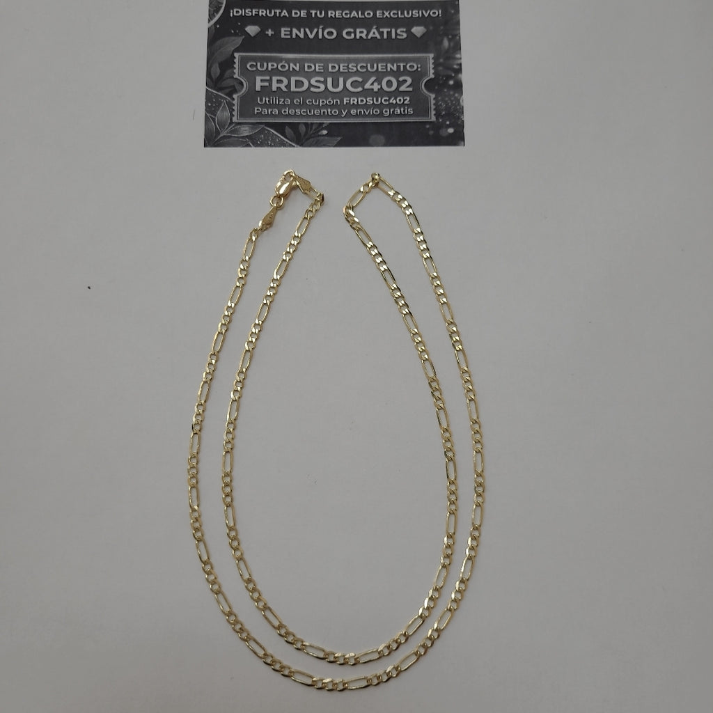 CADENA 3X1 14K 55 CM 5 GR (NUEVO)