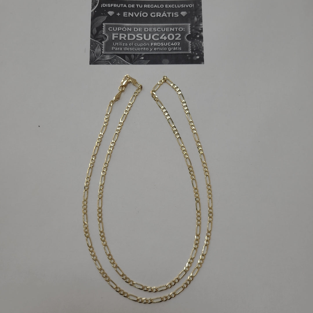 CADENA 3X1 14K 55 CM 5 GR (NUEVO)