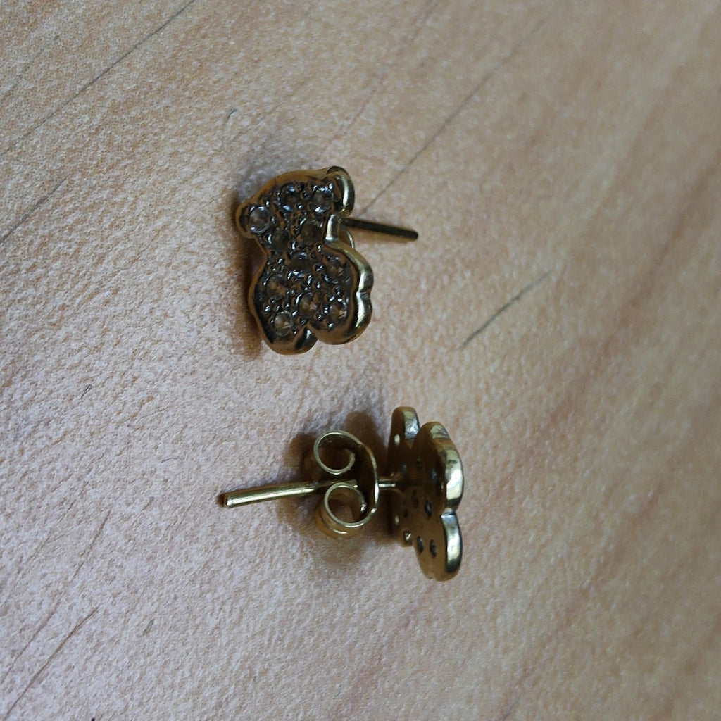 BROQUELES PAR ORO,RODIADO 14 K 2,30 GRMS (SEMINUEVO)
