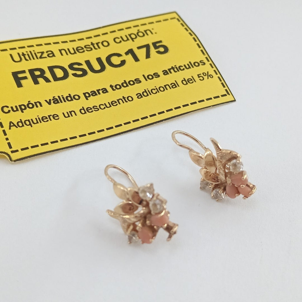 ARETES PAR ORO 14 K 2.6 GRMS (SEMINUEVO)