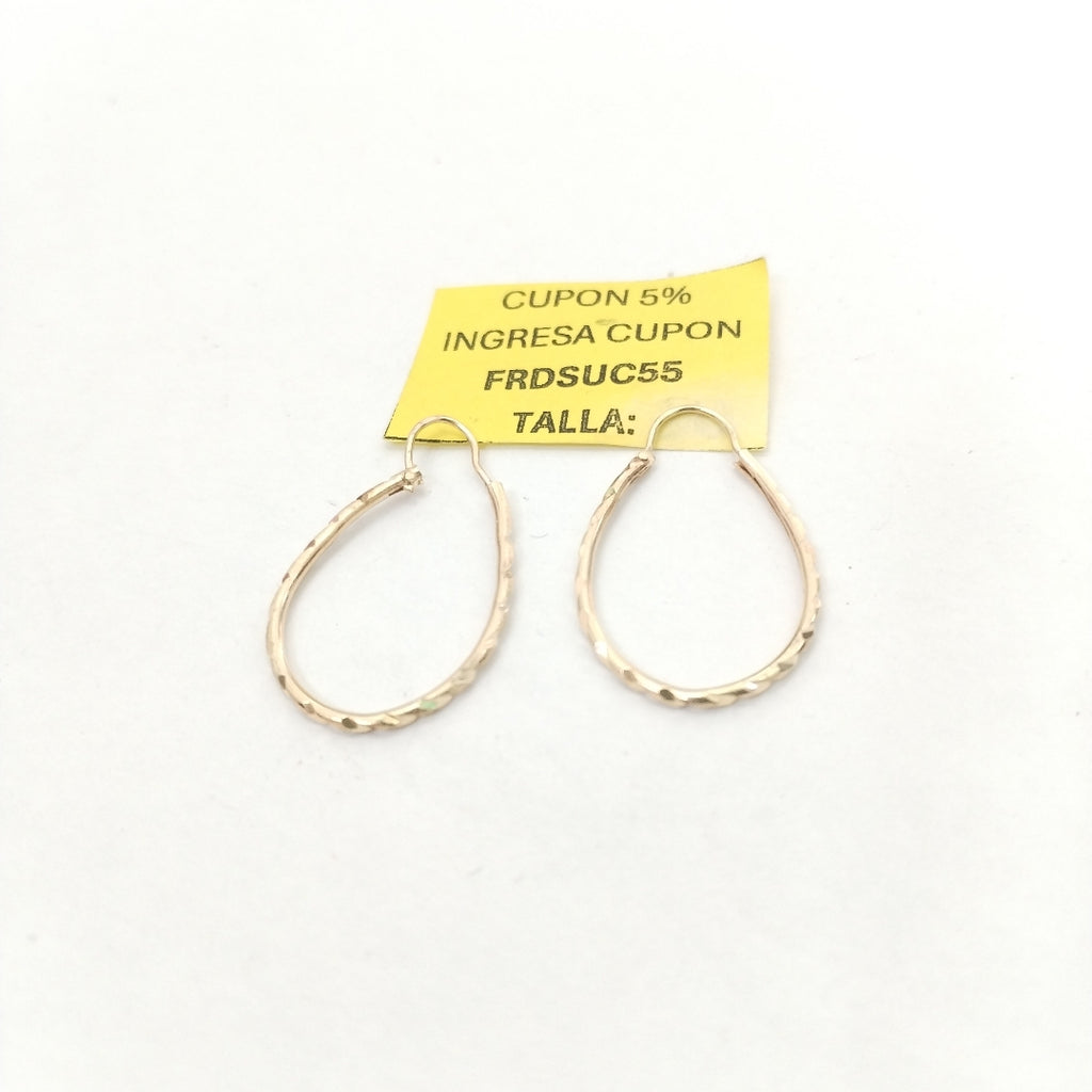 ARRACADAS PAR ORO 14 K 1,50 GRMS (SEMINUEVO)