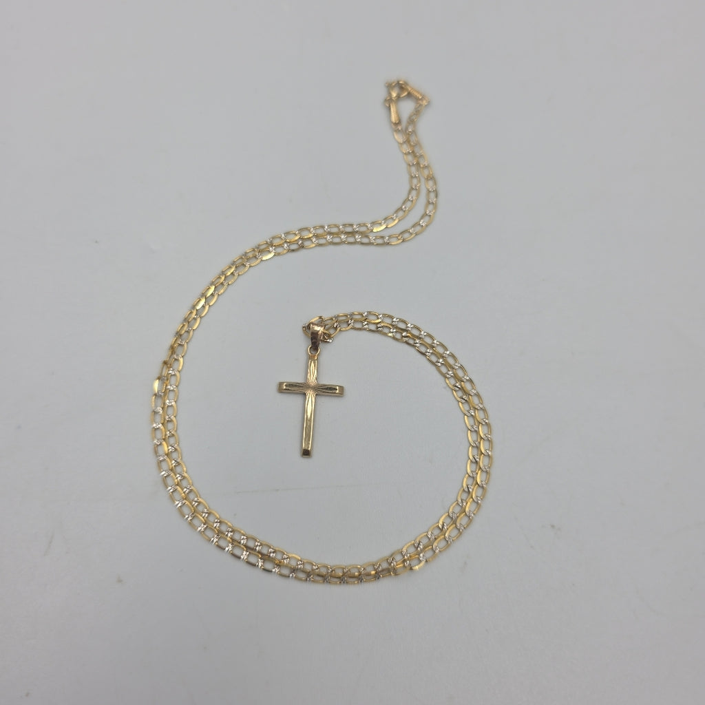 CADENA, CRUZ ORO 10 K 3.6 GRMS (SEMINUEVO)
