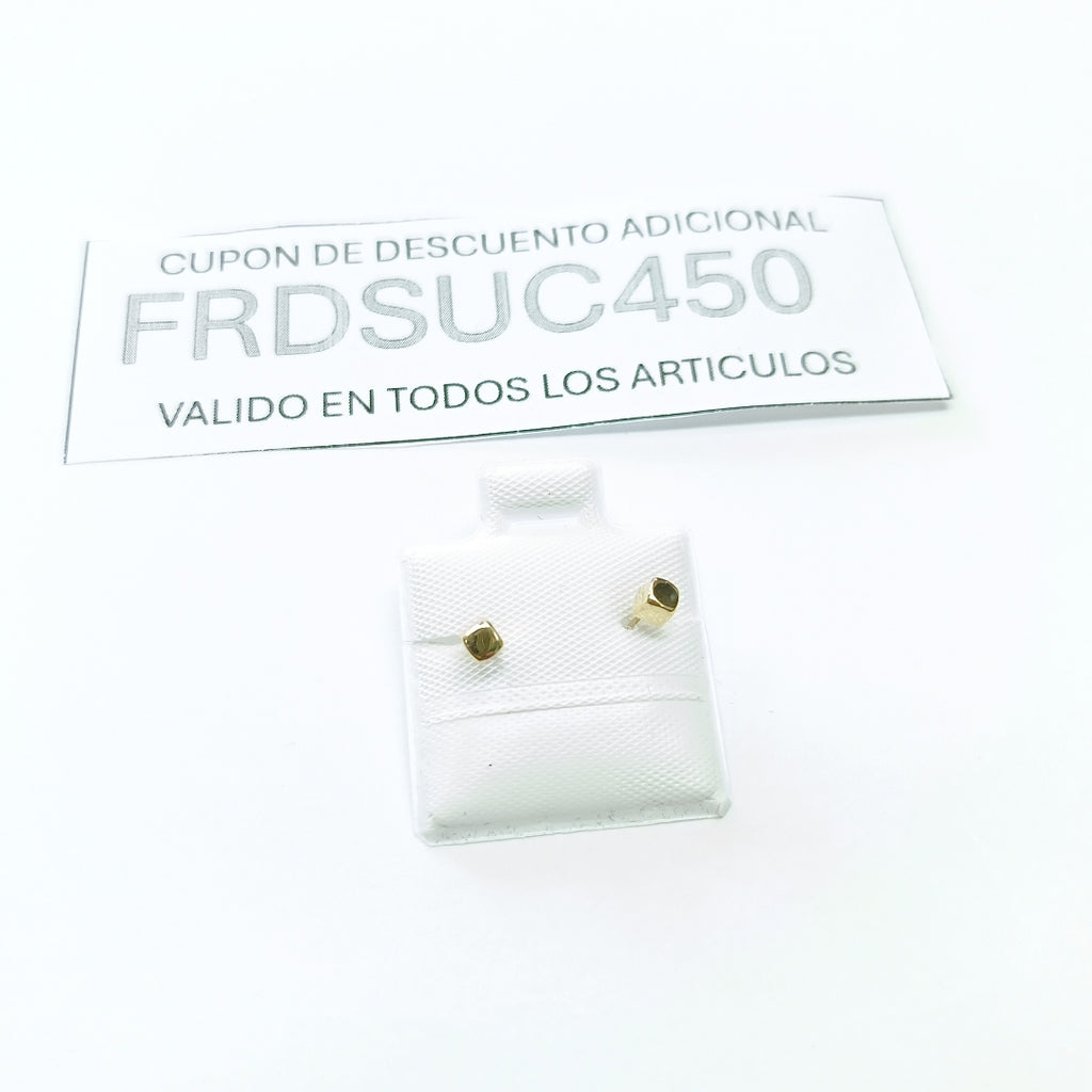 BROQUELES BROQUEL FIG CUBO 14K 0.203 GR (NUEVO)