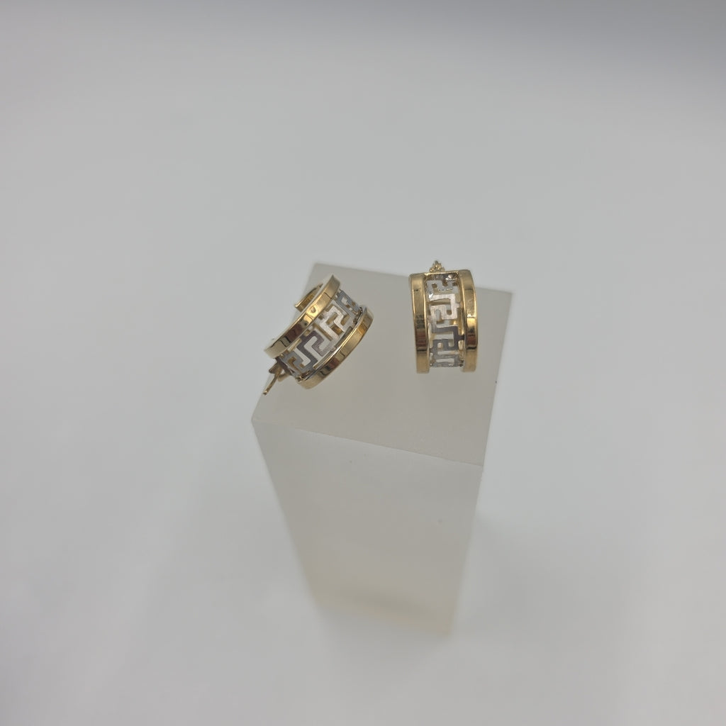 ARRACADAS PAR ORO,ORO BLANCO 10 K 2,10 GRMS (SEMINUEVO)