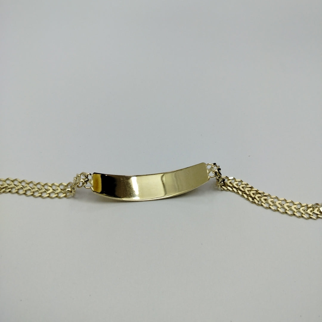PULSERA ESCLAVA CHINO 14K 21 CM 9.8 GR (NUEVO)