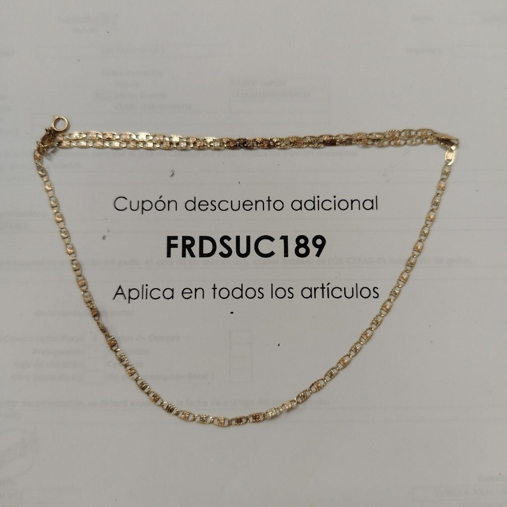 CADENA ORO COMBINADO 10 K 3.6 GRMS (SEMINUEVO)