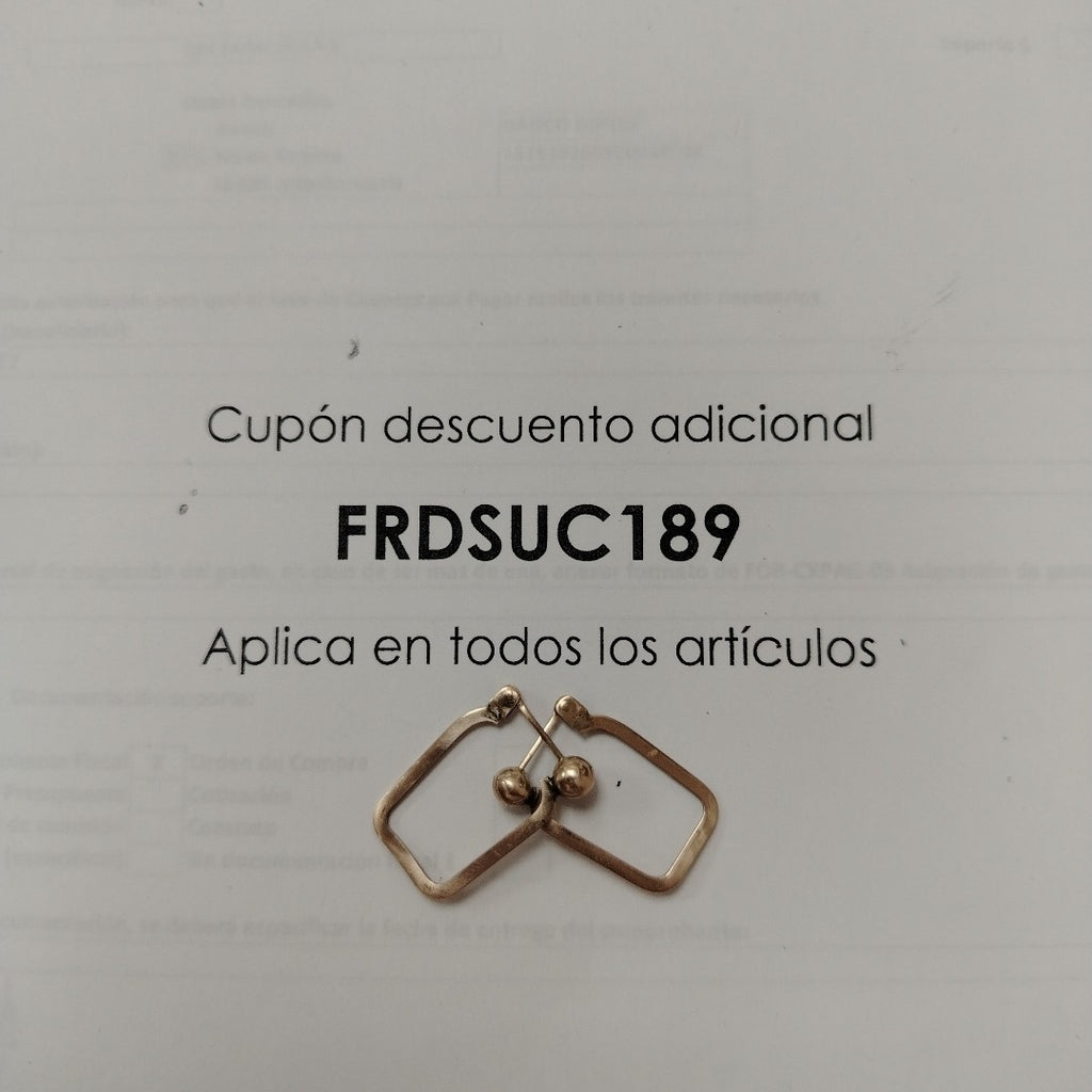 ARRACADAS PAR ORO 8 K 2 GRMS (SEMINUEVO)