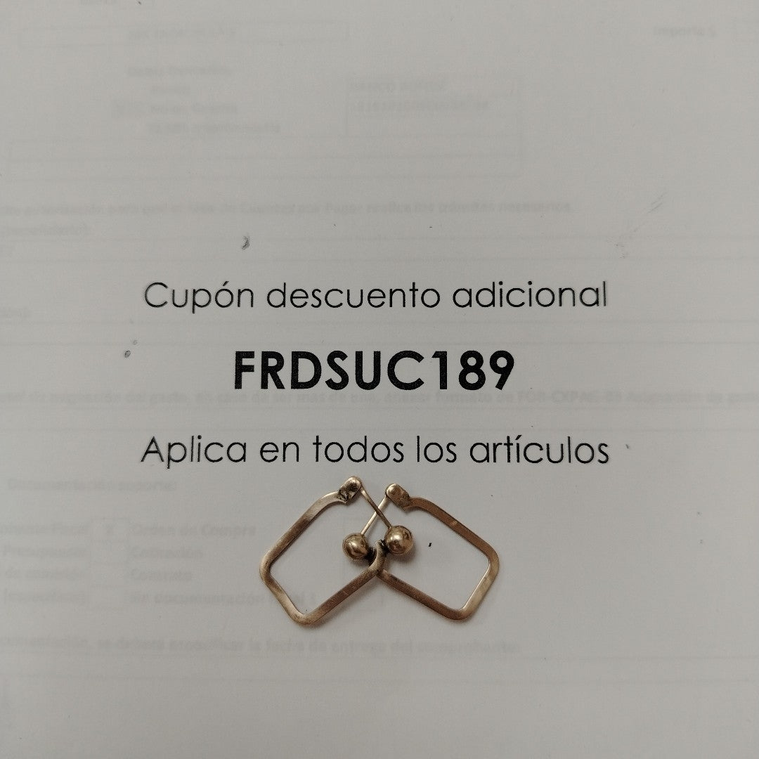 ARRACADAS PAR ORO 8 K 2 GRMS (SEMINUEVO)