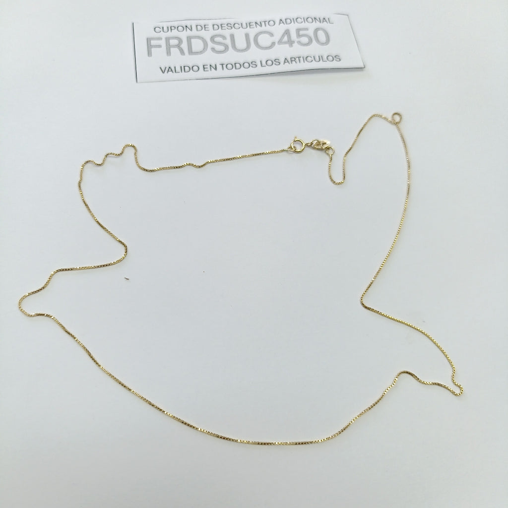 CADENA VENECIANO 14K 50 CM 1.6 GR (NUEVO)