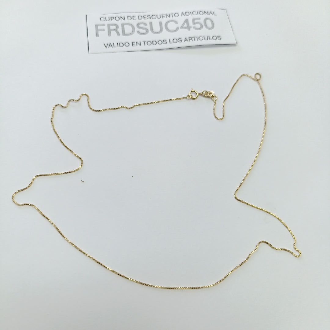 CADENA VENECIANO 14K 50 CM 1.6 GR (NUEVO)