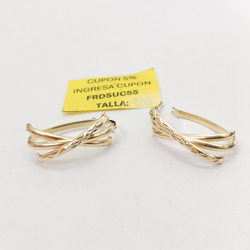 ARRACADAS PAR ORO 14 K 2,40 GRMS (SEMINUEVO)