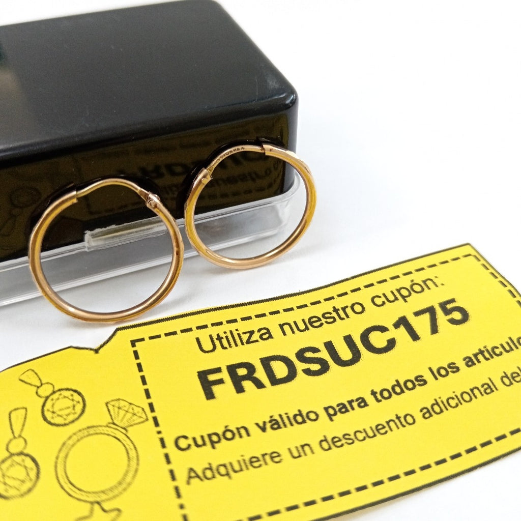 ARRACADAS PAR ORO 10 K 1.3 GRMS (SEMINUEVO)
