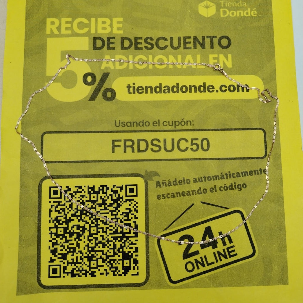 CADENA ORO 10 K 2.1 GRMS (SEMINUEVO)