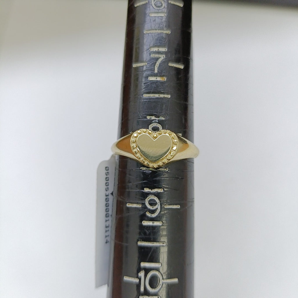 ANILLOS ANILLITO FIG CORAZON 10K TALLA 8 1.7 GR (NUEVO)