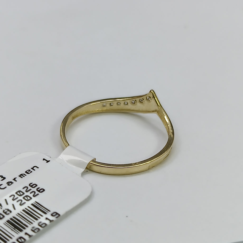 ANILLOS CON CIRCONIAS 14K TALLA 7 1 GR (NUEVO)