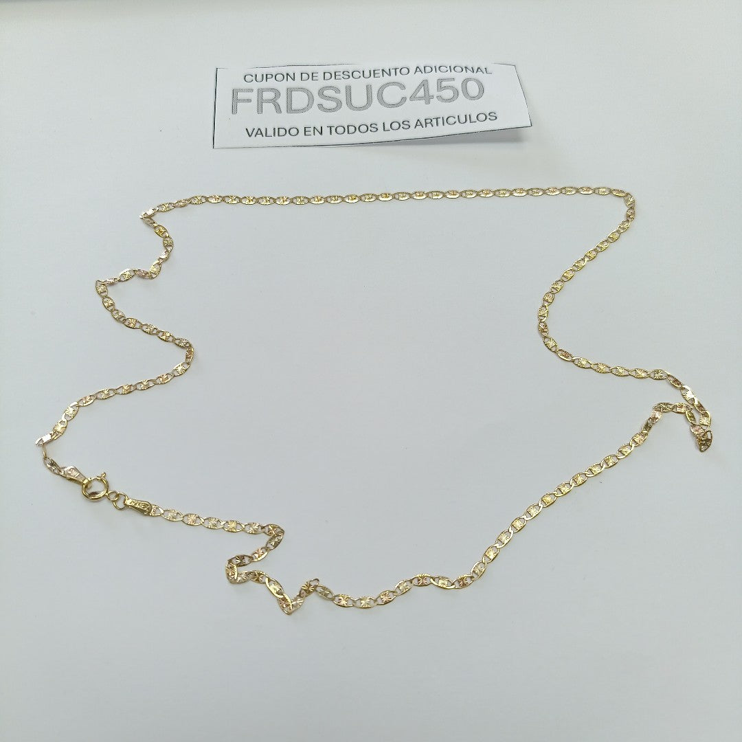 CADENAS TEJIDO GUCHI ORO 10K 55 CM 2.9 GR (NUEVO)