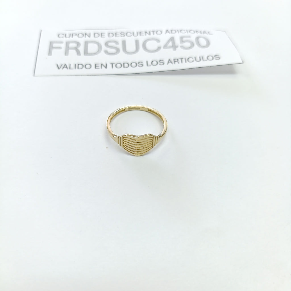 ANILLOS CORAZON 14K TALLA 8 1.8 GR (NUEVO)