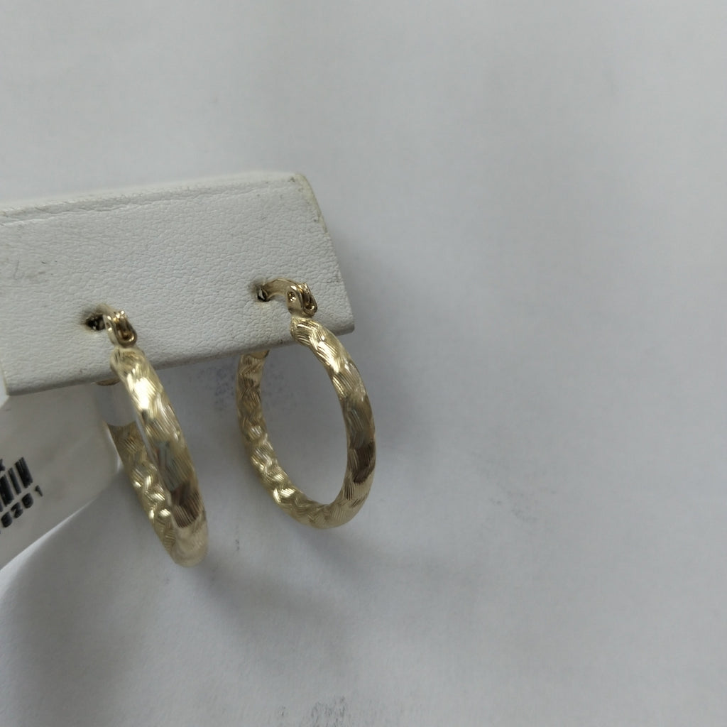 ARETES ARRACADAS LABRADAS 14K 2.1 GR (NUEVO)