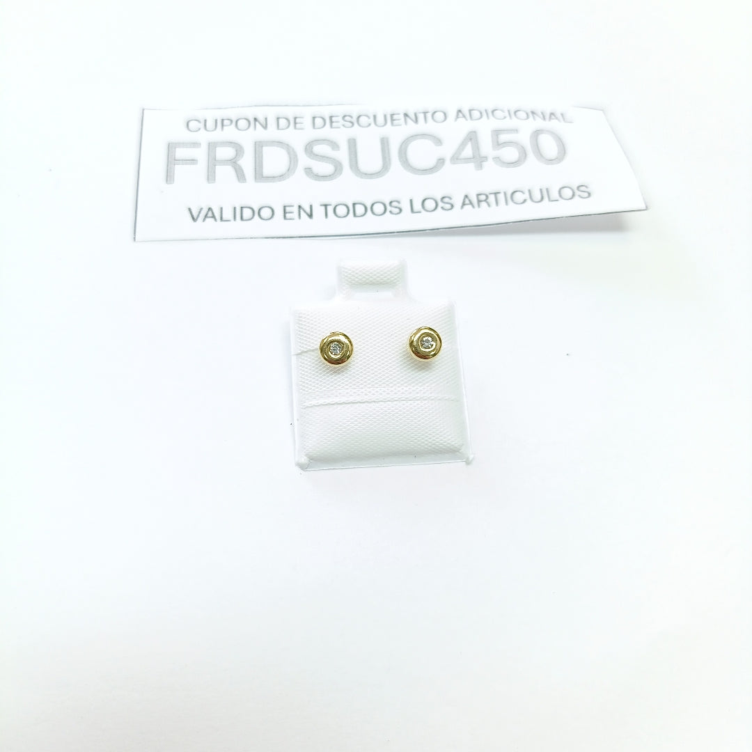 BROQUELES BROQUEL C CIRCONIA 14K 0.27 GR (NUEVO)