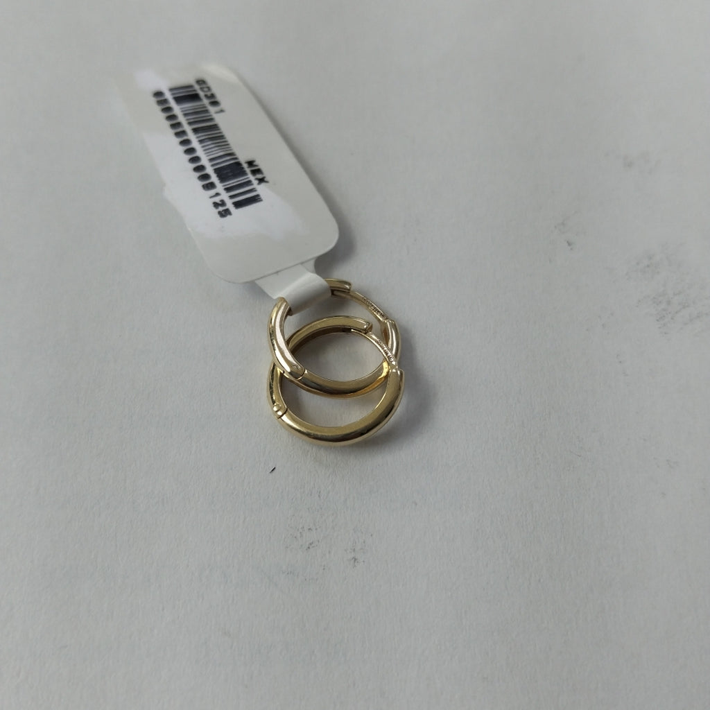 ARETES HUGGIES LISAS 14K 1.6 GR (NUEVO)