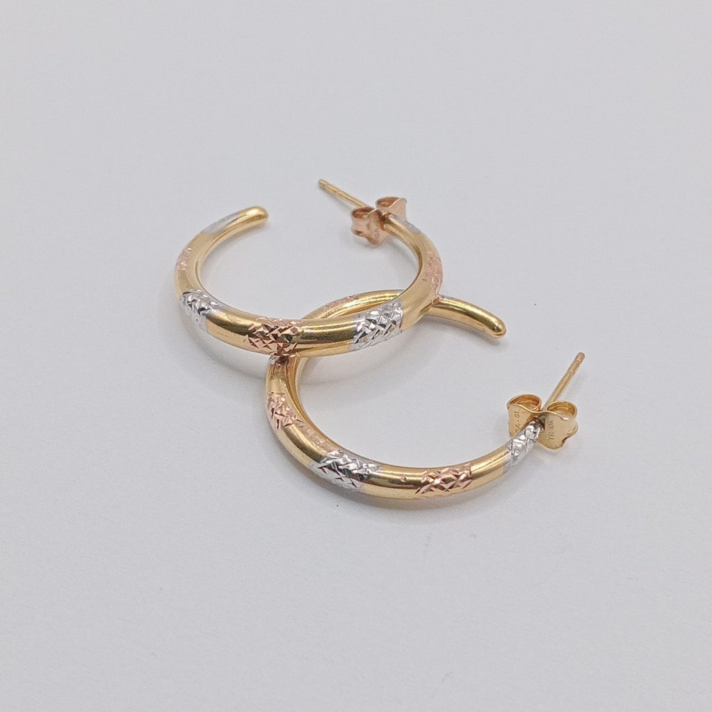 ARRACADAS PAR ORO COMBINADO 10 K 1.7 GRMS (SEMINUEVO)