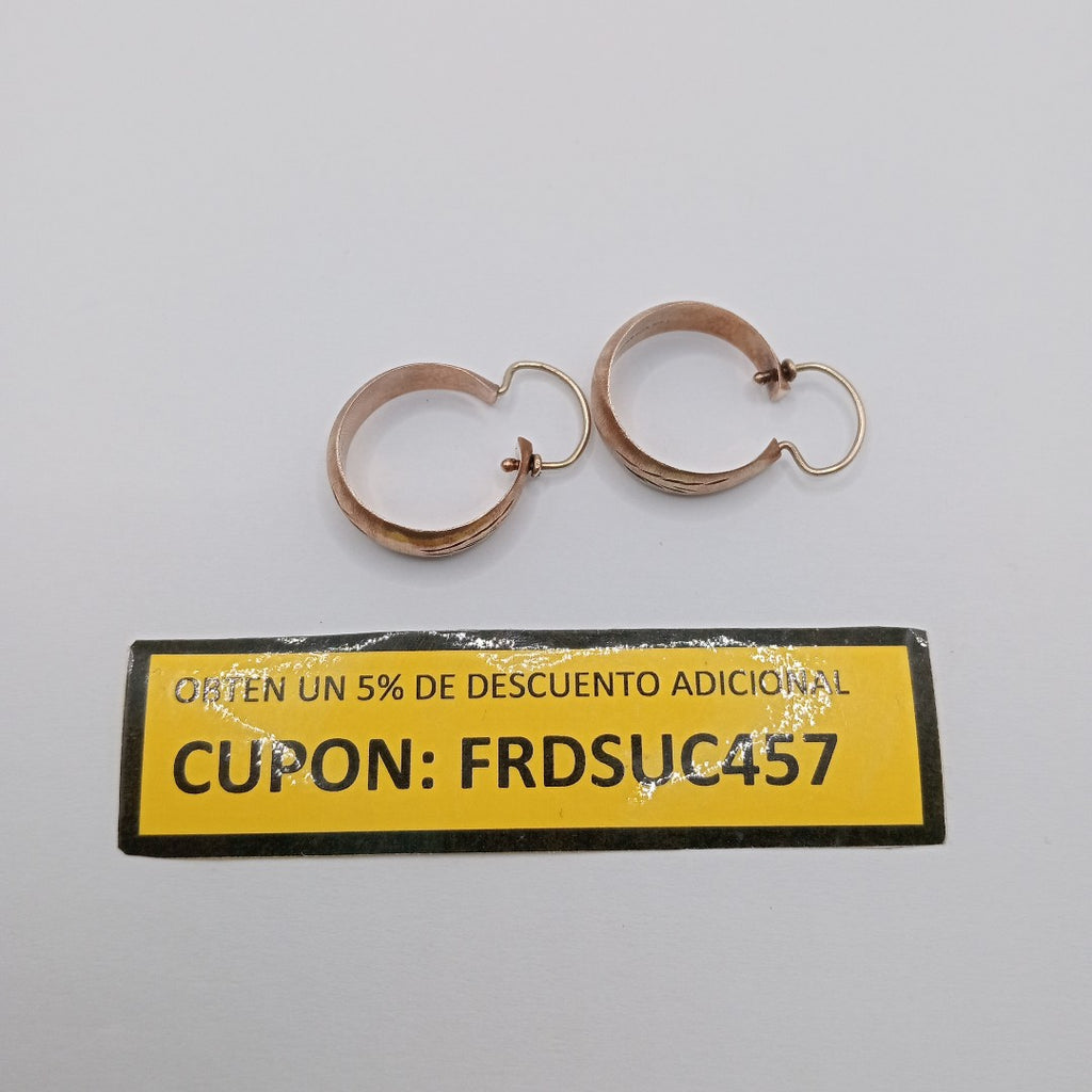 ARRACADAS PAR ORO 10 K 3.1 GRMS (SEMINUEVO)