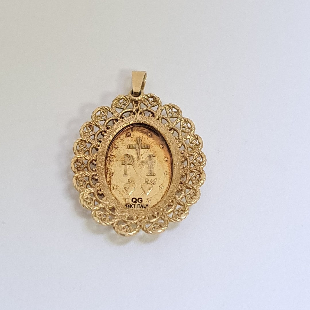MEDALLA RELIGIOSA ORO 14 K 5,30 GRMS (SEMINUEVO)