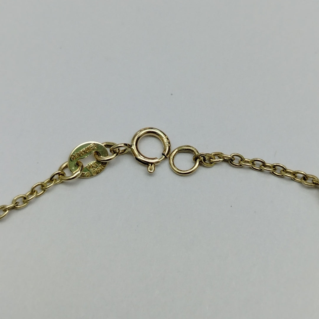 PULSERA TEJIDO ESPECIAL ARBOL 14K 18 CM 1.7 GR (NUEVO)