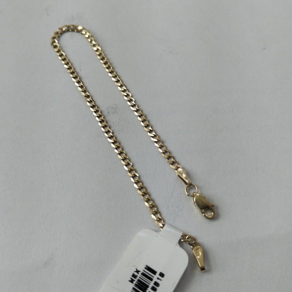 PULSERA TEJIDO BARBADA 14K 18 CM 2.1 GR (NUEVO)