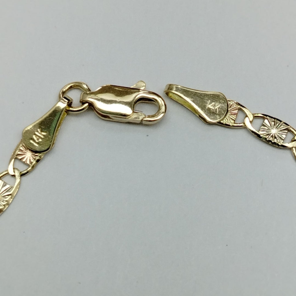 PULSERA GUCHI 14K 18 CM 3 GR (NUEVO)