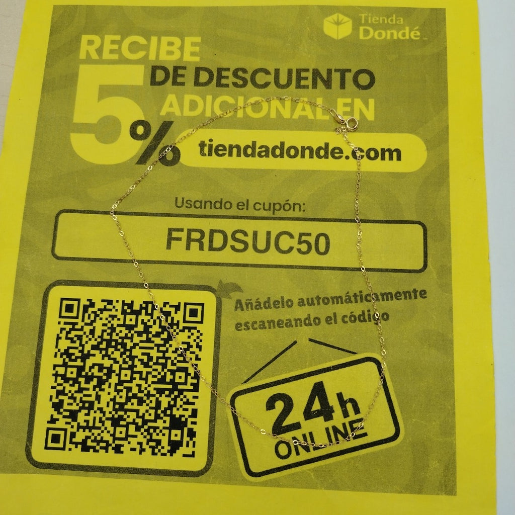 GARGANTILLA ORO 10 K 0.9 GRMS (SEMINUEVO)