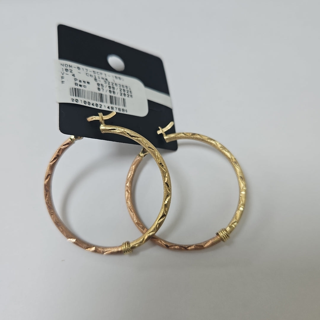 ARRACADAS PAR ORO 10 K 3.69 GRMS (SEMINUEVO)
