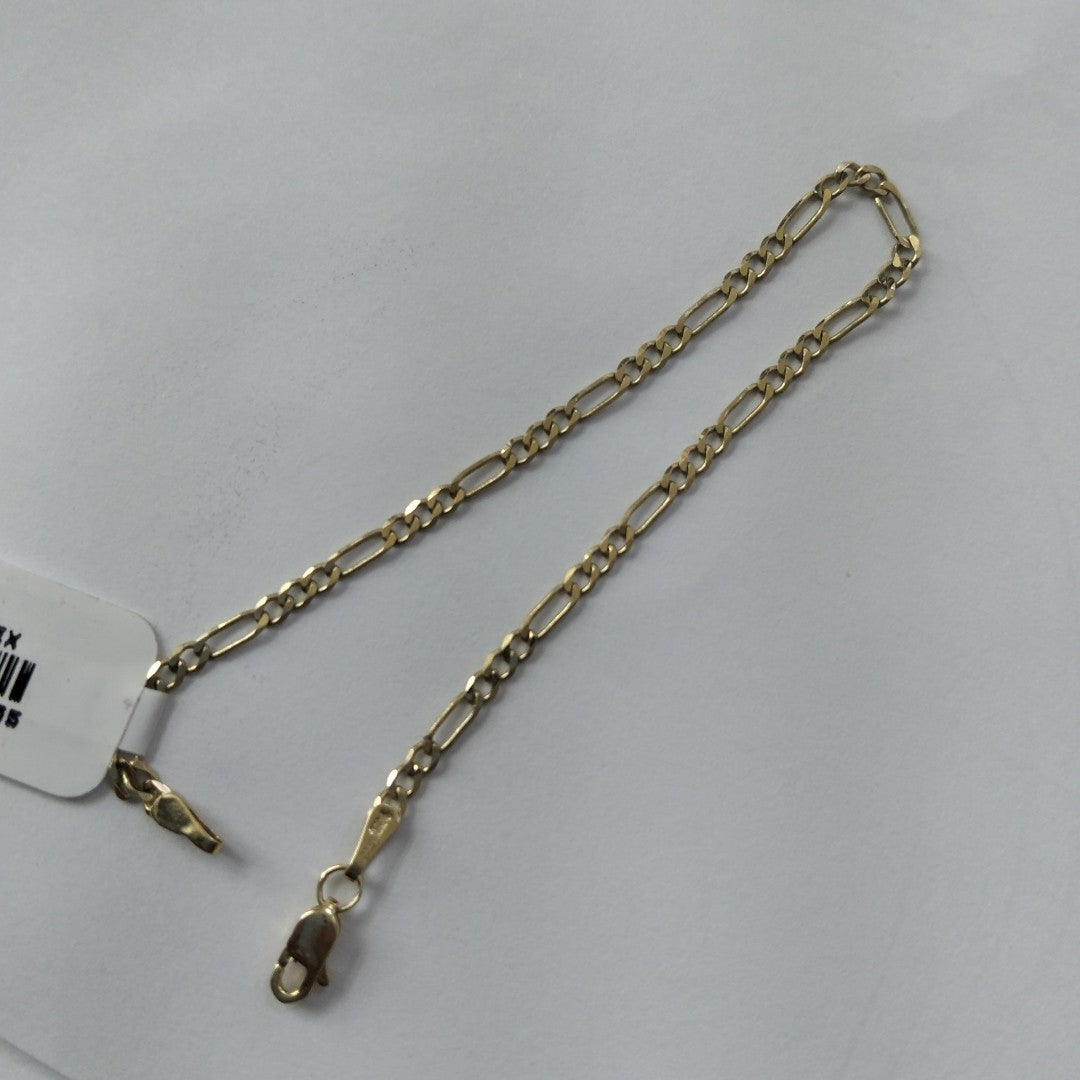 PULSERA TEJIDO 3X1 14K 18 CM 2 GR (NUEVO)