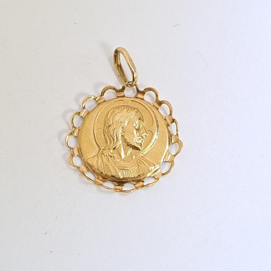 MEDALLA RELIGIOSA ORO 14 K 2,60 GRMS (SEMINUEVO)
