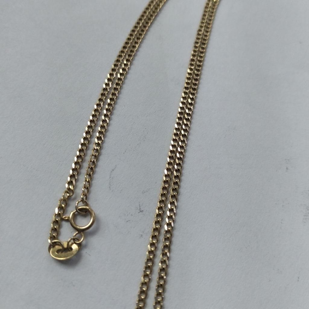 CADENAS TEJIDO BARBADA ORO 10K 50 CM 3.5 GR (NUEVO)