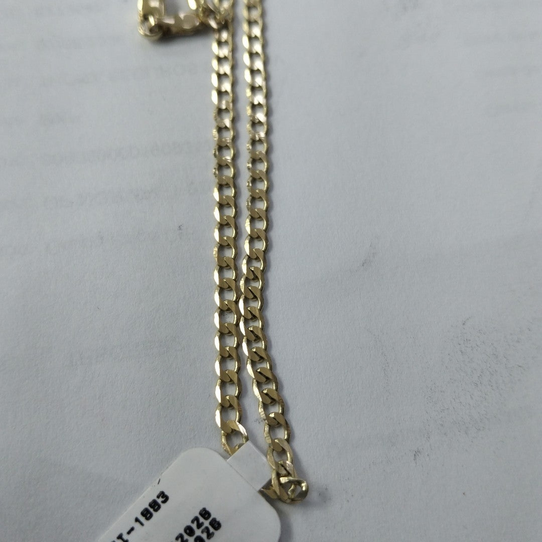 CADENA TEJIDO BARBADA 14K 55 CM 8.3 GR (NUEVO)