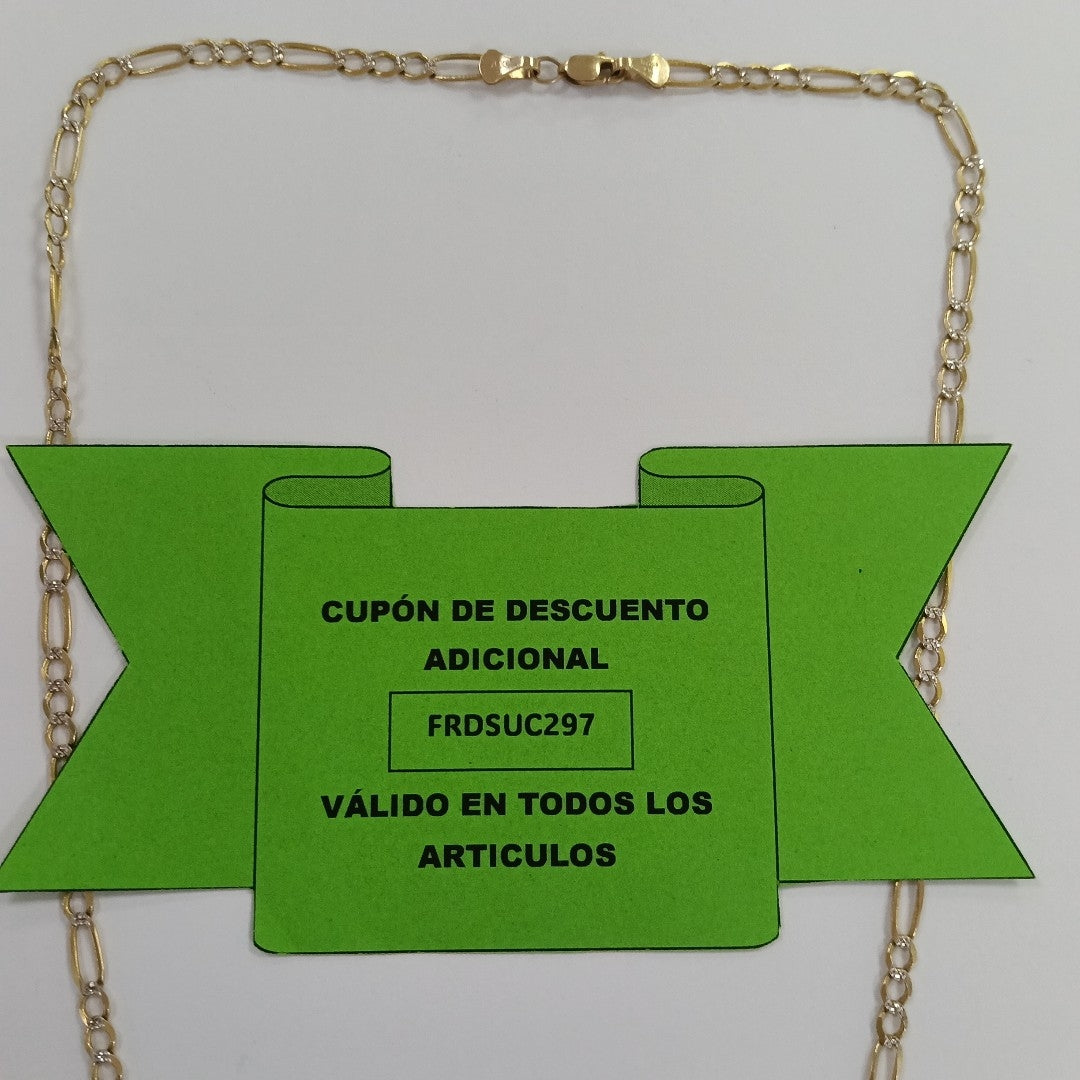 CADENA ORO COMBINADO 14 K 8,40 GRMS (SEMINUEVO)