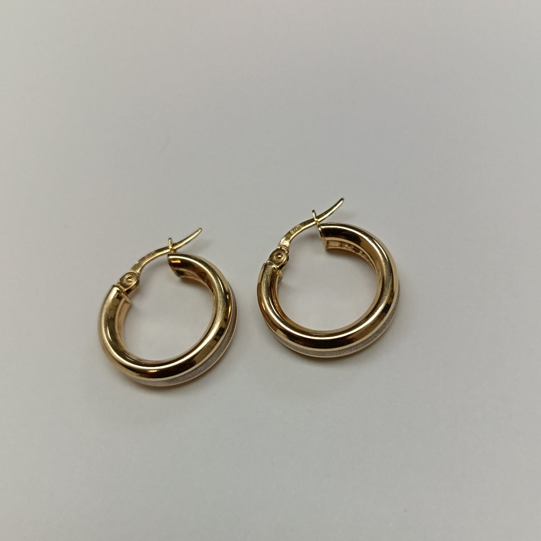 ARRACADAS PAR ORO 14 K 1.9 GRMS (SEMINUEVO)