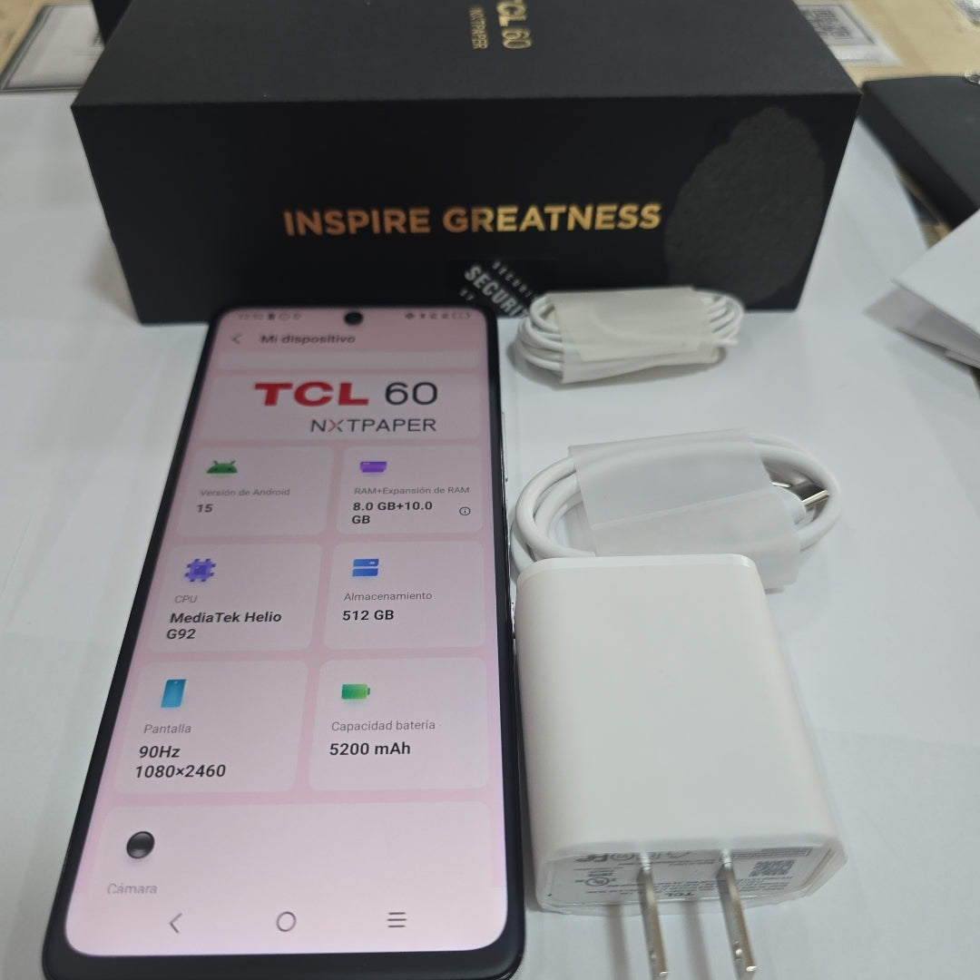 CELULAR TCL 60 NXTPAPER T626K (2025) 512 GB 8 GB RAM (SEMINUEVO)