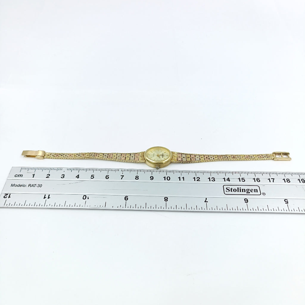 RELOJ CAJA Y PULSO ORO ORO 10 K 20.6 GRMS (SEMINUEVO)