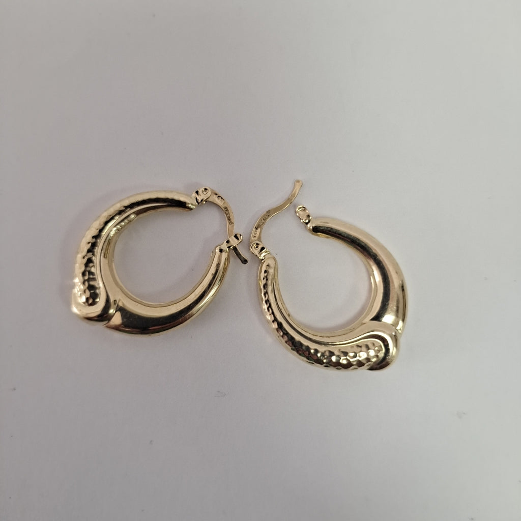 ARETES ARRACADAS ENTRELAZADAS 14K 2.6 GR (NUEVO)