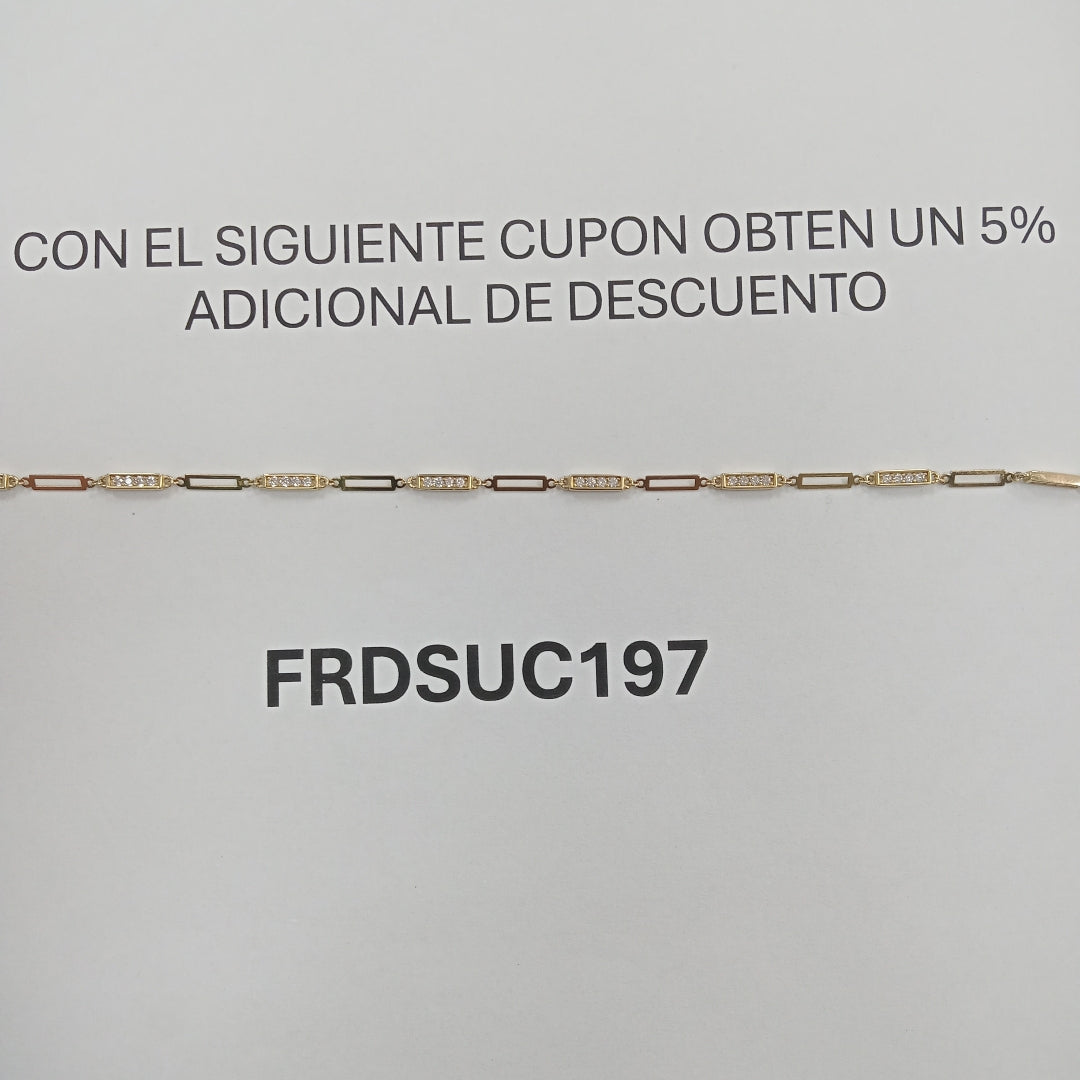 PULSERAS DAMA ORO 14K 3.8 (NUEVO)