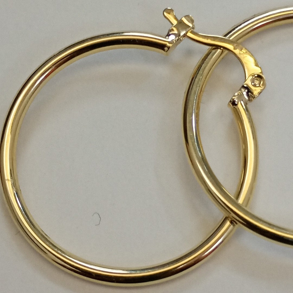 ARETES TEJIDO ARRACADAS LISAS 14K 1.6 GR (NUEVO)