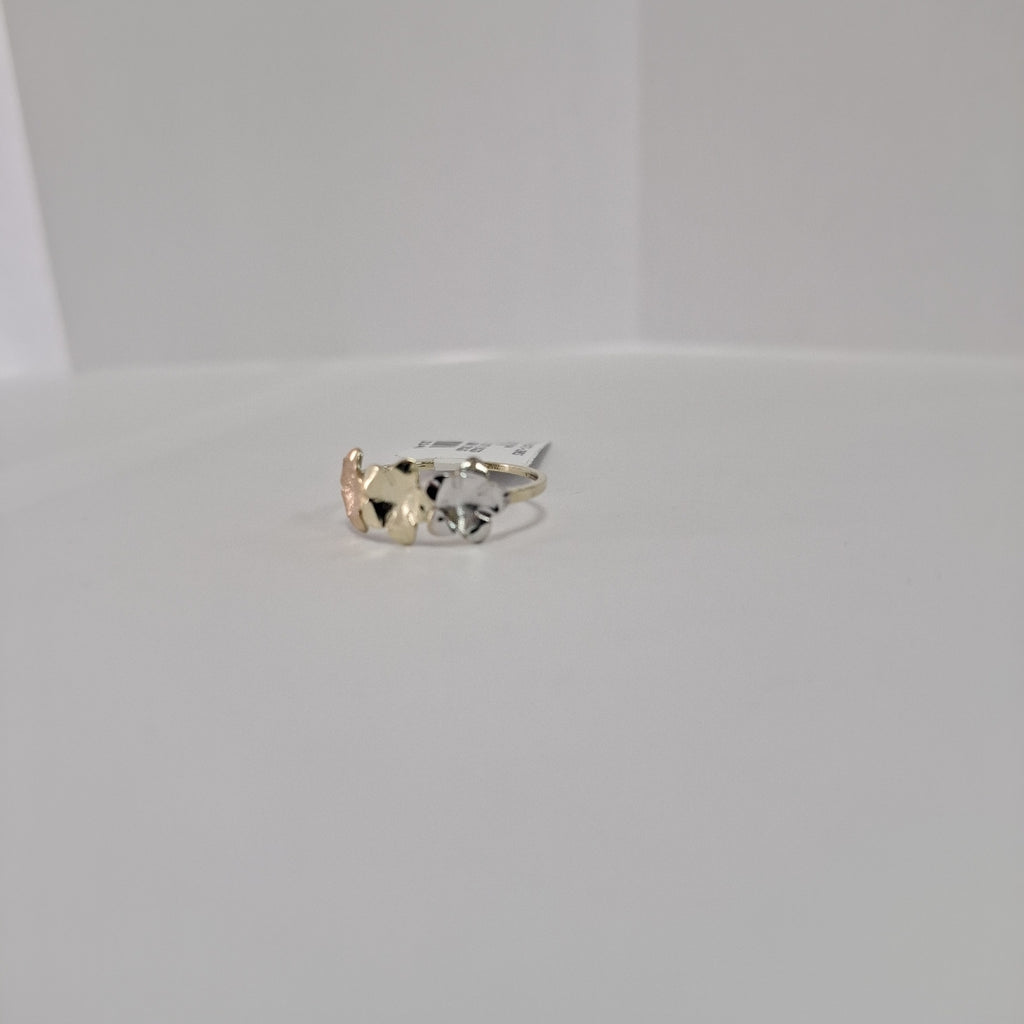 ANILLOS ANILLITO FIG FLORES 10K TALLA 8 1.3 GR (NUEVO)