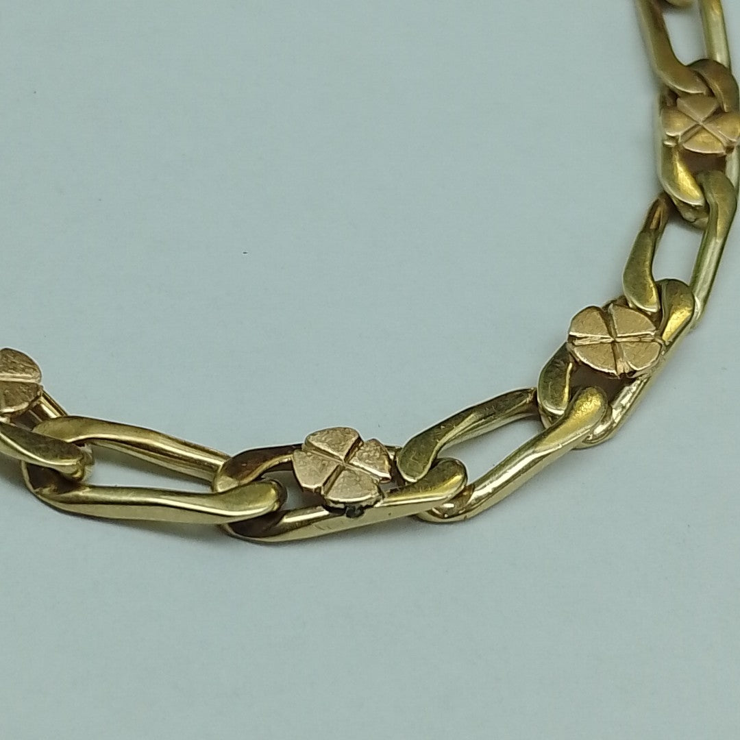 PULSERA ORO, ORO COMBINADO 10 K 16.9 GRMS (SEMINUEVO)