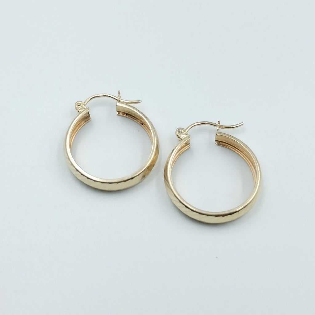 ARETES ARRACADAS LABRADAS 10K 2.3 GR (NUEVO)