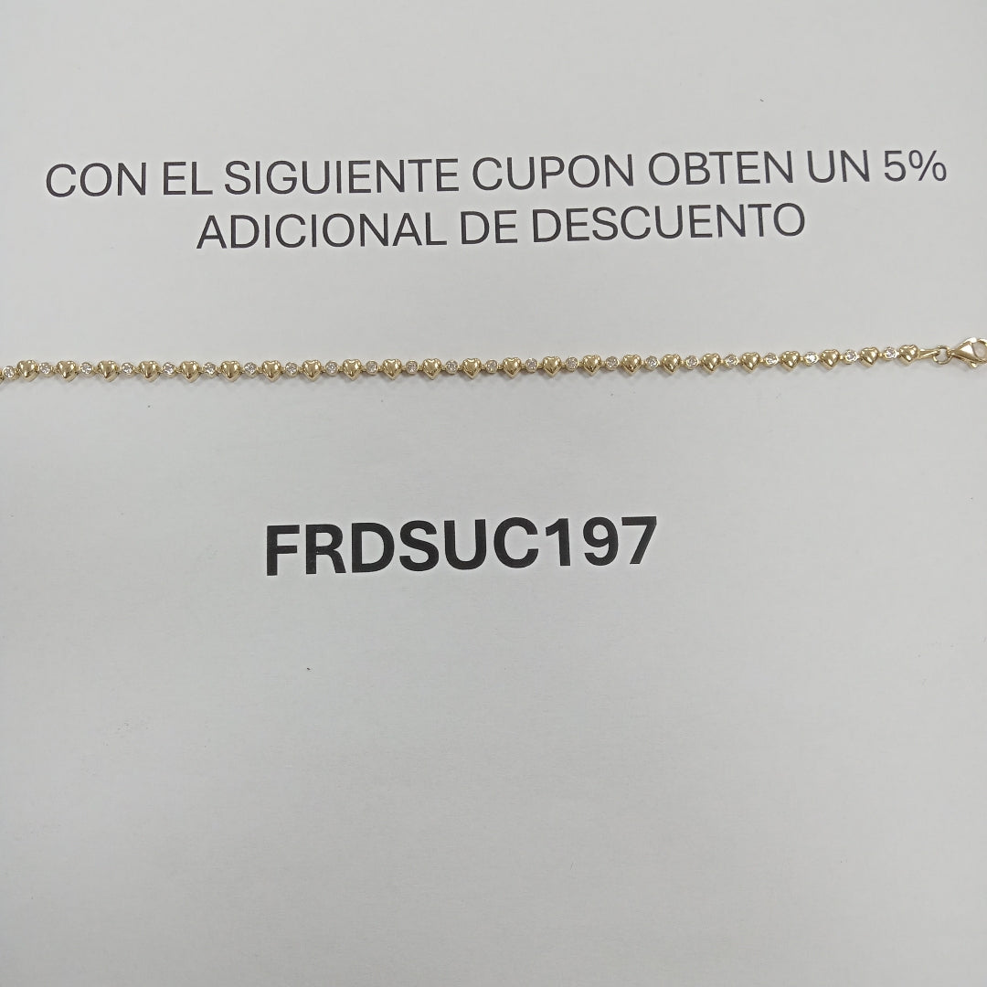 PULSERAS DAMA ORO 14K 3.5 (NUEVO)
